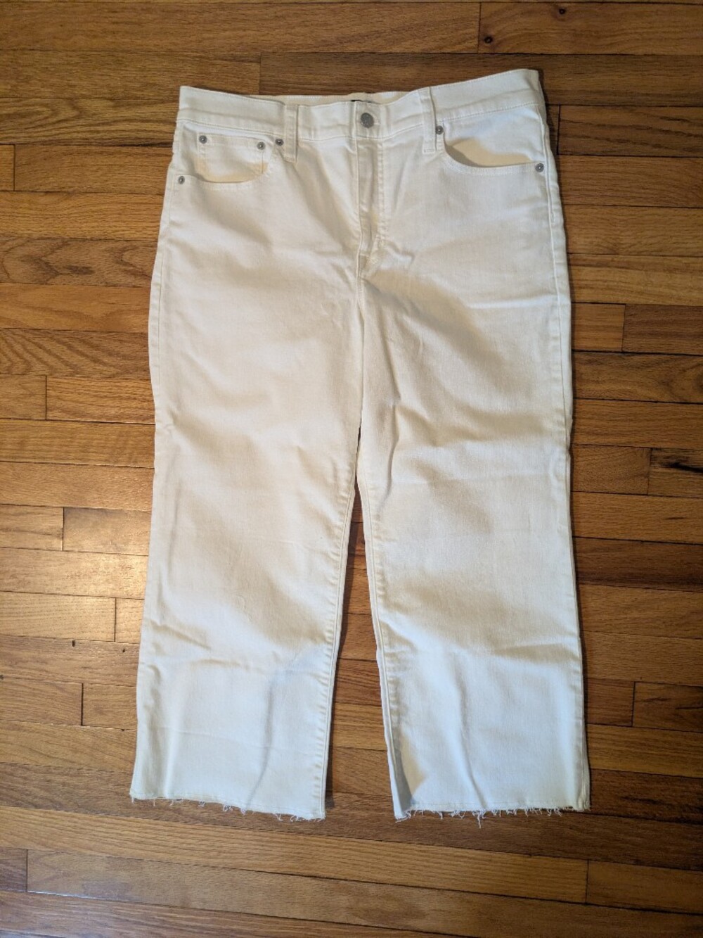 White Wide-leg Pants
